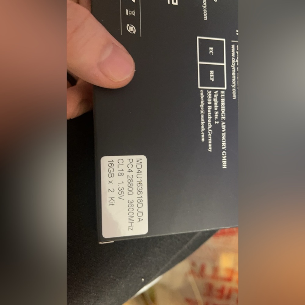 Brand new RAM. bought from Amazon